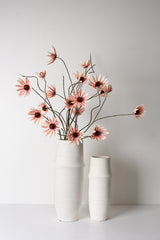 Rudbeckia Spray Faux Flower Stem, Dusky Pink 114cm