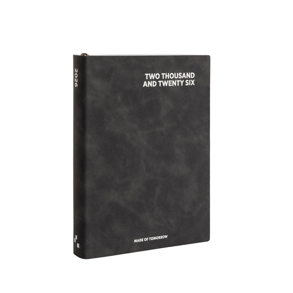 Made of Tomorrow 2026 A5 Daily Diary - Faux Leather | Onyx