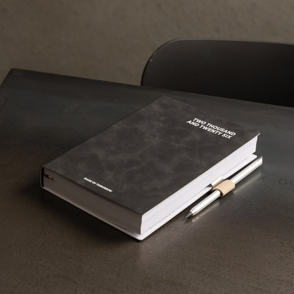 Made of Tomorrow 2026 A5 Daily Diary - Faux Leather | Onyx