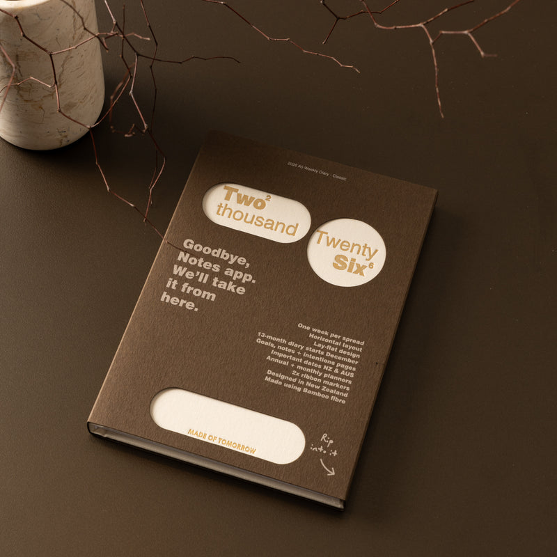 Made of Tomorrow 2026 A5 Weekly Diary – Classic | Cream