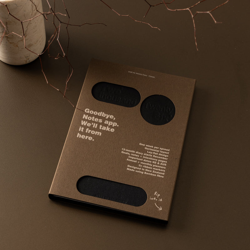 Made of Tomorrow 2026 A5 Weekly Diary – Classic | Liquorice
