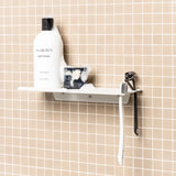 FOLD Shower Shelf ∙ Black / White / Aluminium