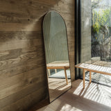 Framed Arch Mirror Oak/Walnut – Full Length by Made of Tomorrow