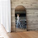 Framed Arch Mirror Oak/Walnut – Full Length by Made of Tomorrow