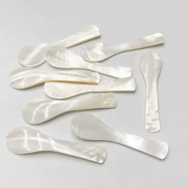 Mother of Pearl Spoons from Papier HQ — Set of 4 Non-Reactive Shell Spoons