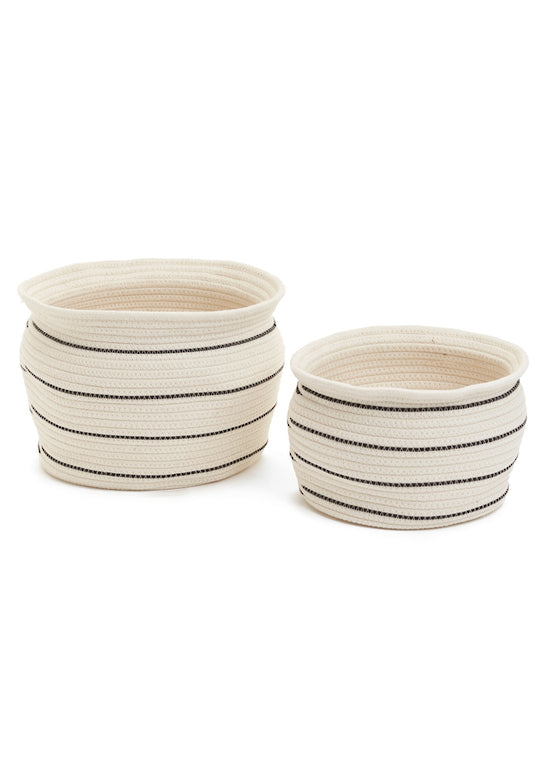 Nelson Cotton Baskets - Set of 2