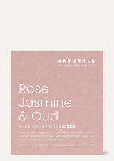 Naturals Rose Jasmine & Oud Candle – Floral & Oud Soy Wax Blend