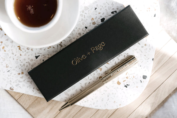 'Press Pause' Gold Luxe Pen