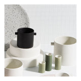 Handle Pot – Small White Ceramic Planter by Zakkia