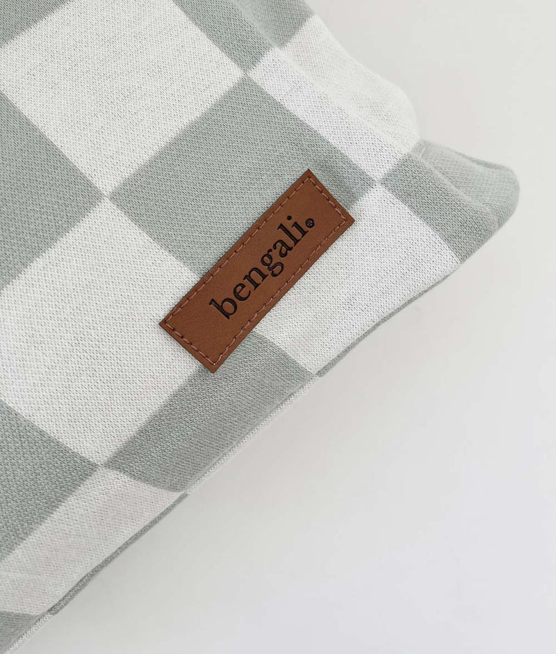 PILLOWCASE - SAGE GINGHAM