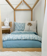 Khaki Palm Cushion Cover 50x50cm | Bengali Collections