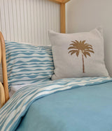 Khaki Palm Cushion Cover 50x50cm | Bengali Collections