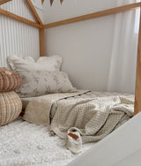 Ivory Frill Euro Pillowcase 60x60cm | Bengali Collections