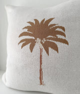 Khaki Palm Cushion Cover 50x50cm | Bengali Collections