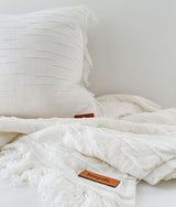 Ivory Flurry Lounge Throw 125x150cm | Bengali Collections