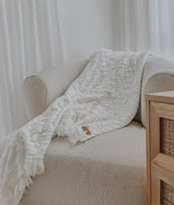 Ivory Flurry Lounge Throw 125x150cm | Bengali Collections