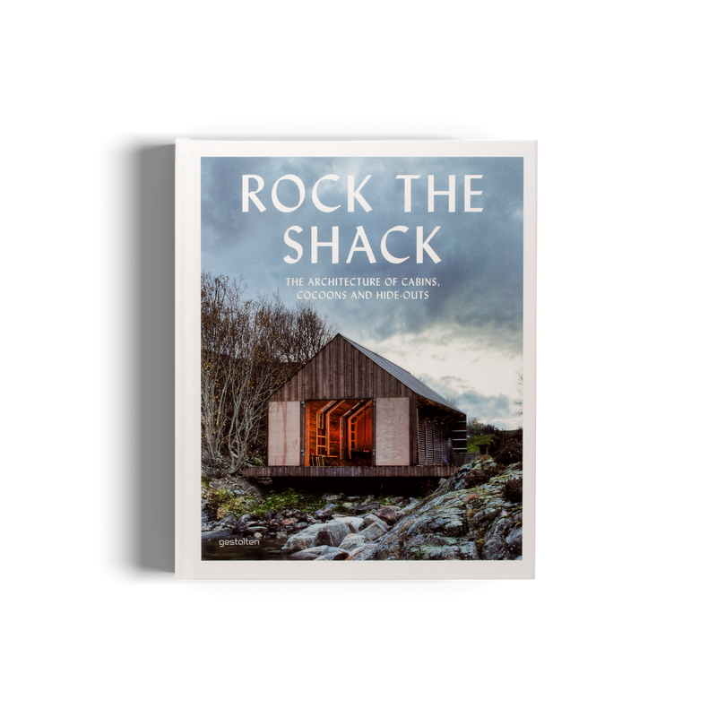 The cover of "Rock the Shack" - a design book featuring unique refuges for an inspiring lifestyle by Books.