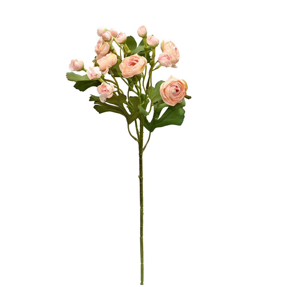 Mini Ranunculus Stem, Baby Pink 48cm Faux Flower