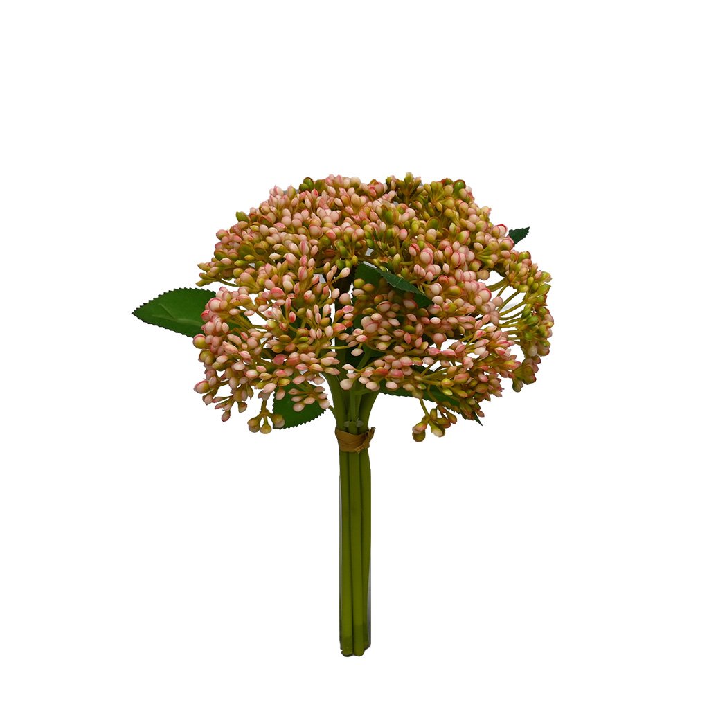 Sedum Bundle, Pink & Green Lush Faux Stem