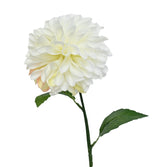 Artificial Flora Pompom Dahlia Stem – White 43cm
