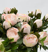 Vintage Peony Stem – 55cm Artificial Flower in White or Blush