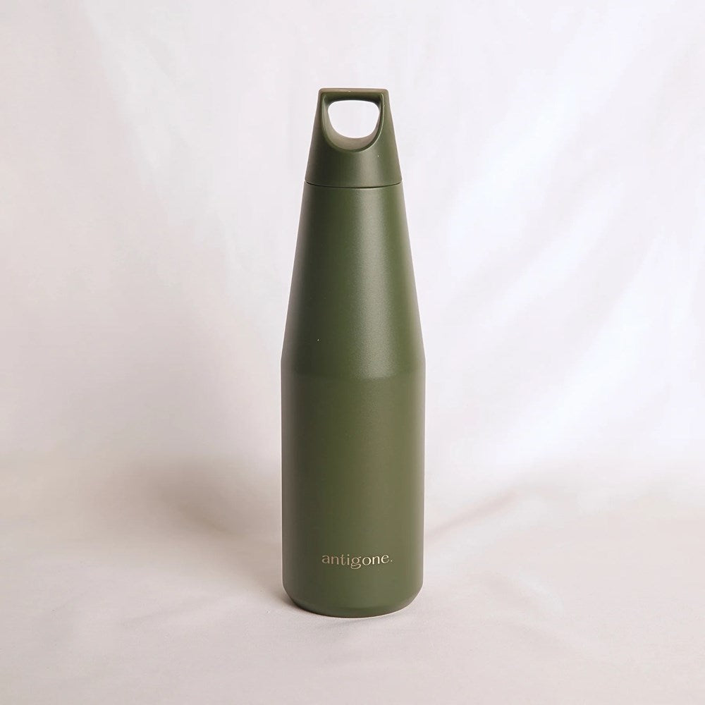 sipTOWER insulated stainless steel water bottle 1080ml in Forest Green by Antigone