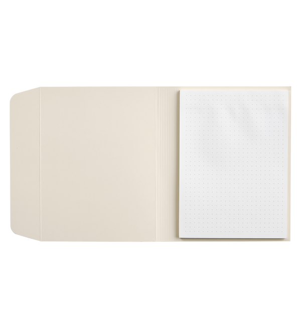 Emma Kate Co Brain Dump sticky note insert, open showing dot grid pages