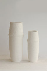 Soraya Vase in Chalk — Minimal Ceramic Vase (Small or Large)