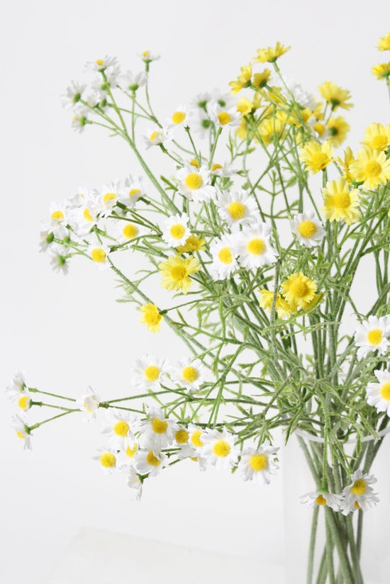 Mini Daisy Spray White 68cm – Artificial Flower Stem