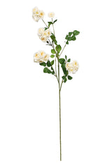 Wild Rose Spray Cream 97cm – Artificial Flower Stem