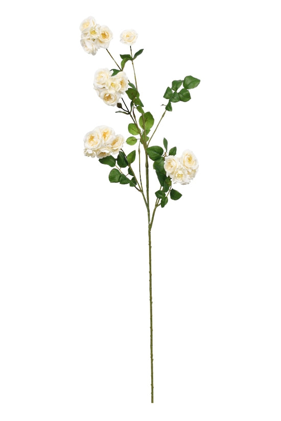 Wild Rose Spray Cream 97cm – Artificial Flower Stem