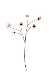 Rudbeckia Spray Faux Flower Stem, Dusky Pink 114cm