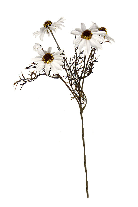 Echinacea Spray, White 50cm Faux Flower