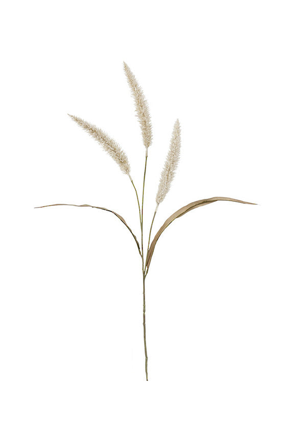 Fountain Grass Stem, Cream 94cm Faux Floral