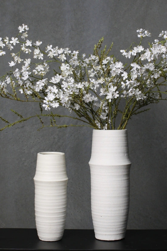 Hawthorn Blossom Spray – Tall White Artificial Stem