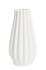 Steffi 3D Printed Ceramic Vase – Sculptural Vase in White or Black (Small / Large)