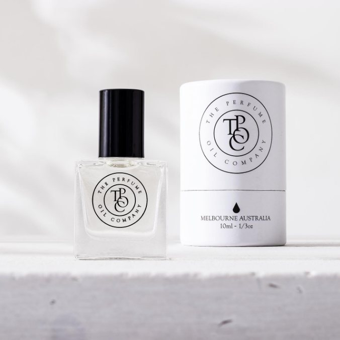 MIDNIGHT perfume oil by The Perfume Oil Company shown with its box alongside