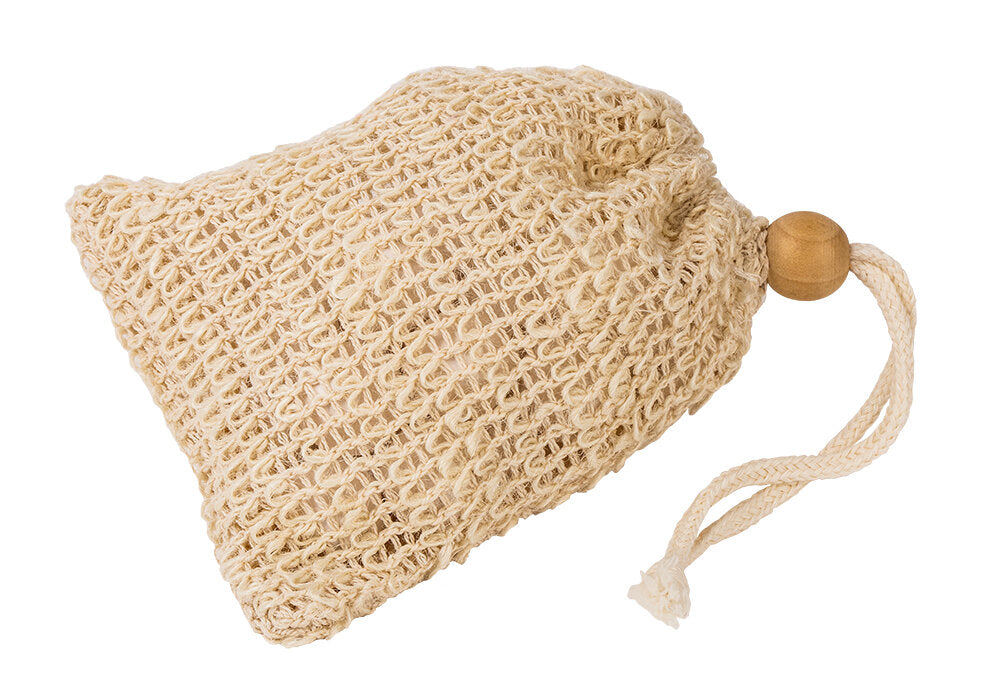 Sisal Soap Bag, 13 x 11cm Natural Soap Pouch