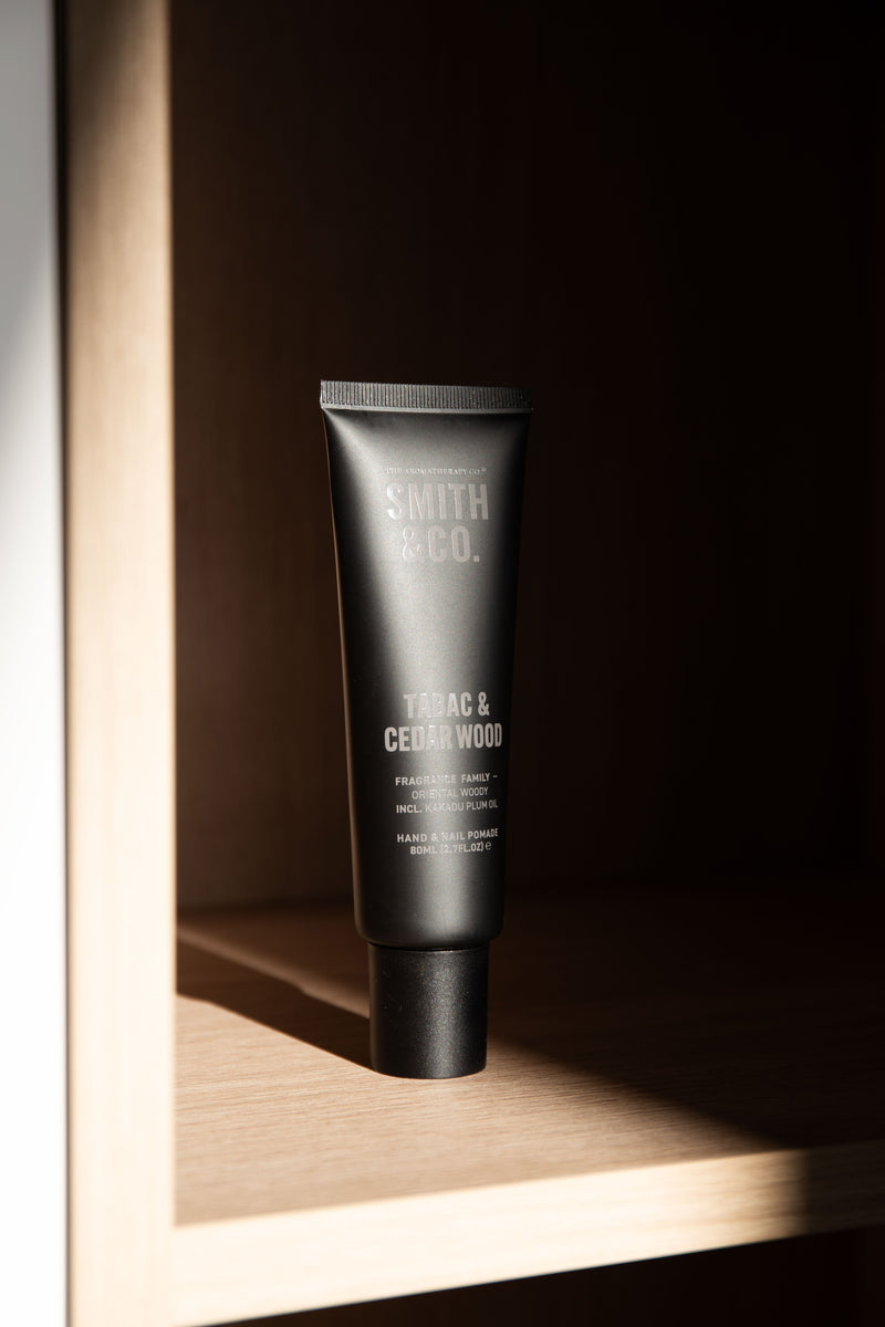 Smith & Co. Tabac & Cedarwood Hand Cream 80ml – Spiced Leather Scent