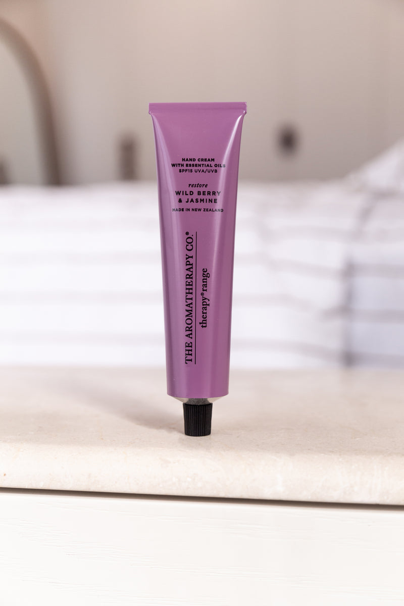 Therapy Wild Berry & Jasmine Restore Hand Cream with SPF – 75ml