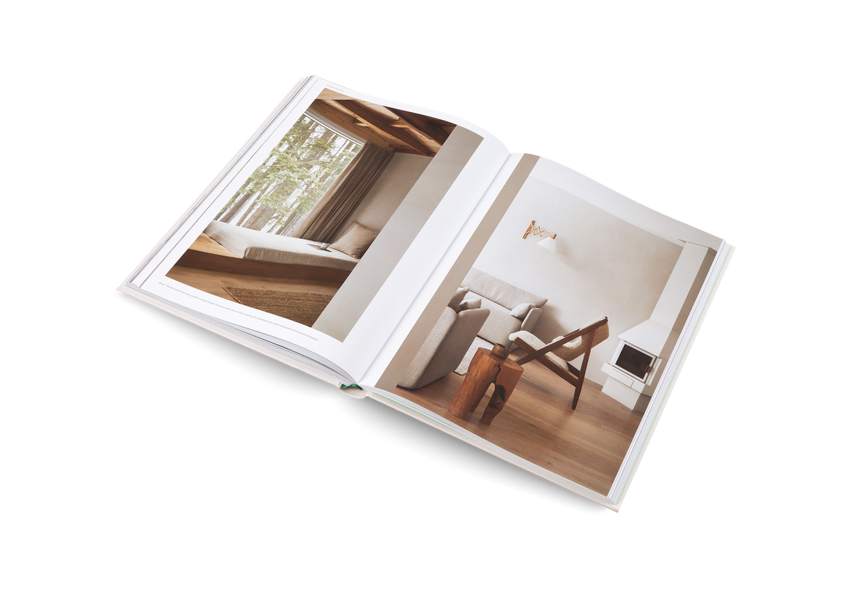 The Nordic Home page spread showing natural materials