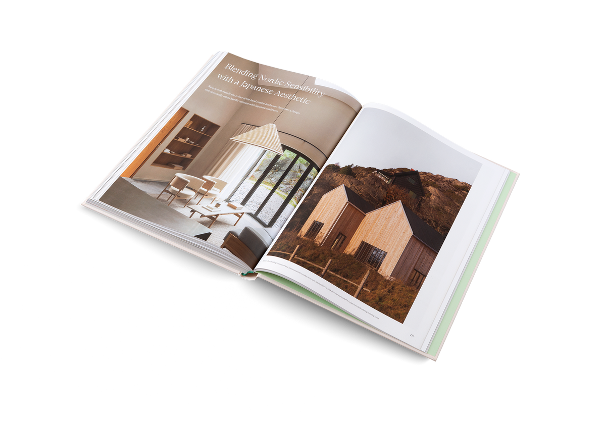 The Nordic Home page spread showing a functional living space