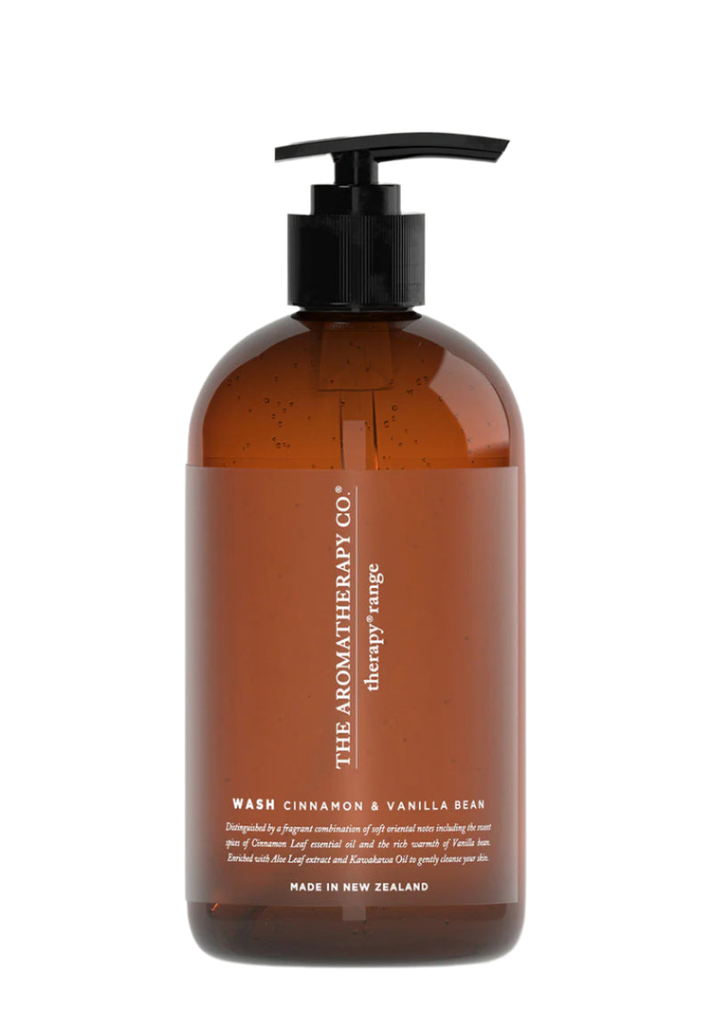 Cinnamon & Vanilla Bean Body Wash – 500ml | Therapy Range