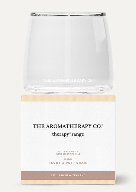 Therapy Soothe Peony & Petitgrain Candle – 260g Soy Wax Candle