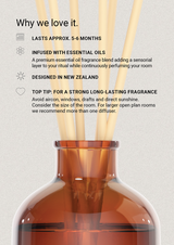 Embrace Vanille & Hazelnut Ambre Reed Diffuser 250ml | The Aromatherapy Co