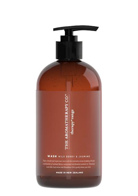 Therapy Wild Berry and Jasmine Hand and Body Wash 500ml in an amber pump bottle