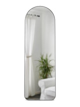 Hubba Arched Leaning Mirror by Umbra | Brass / Titanium