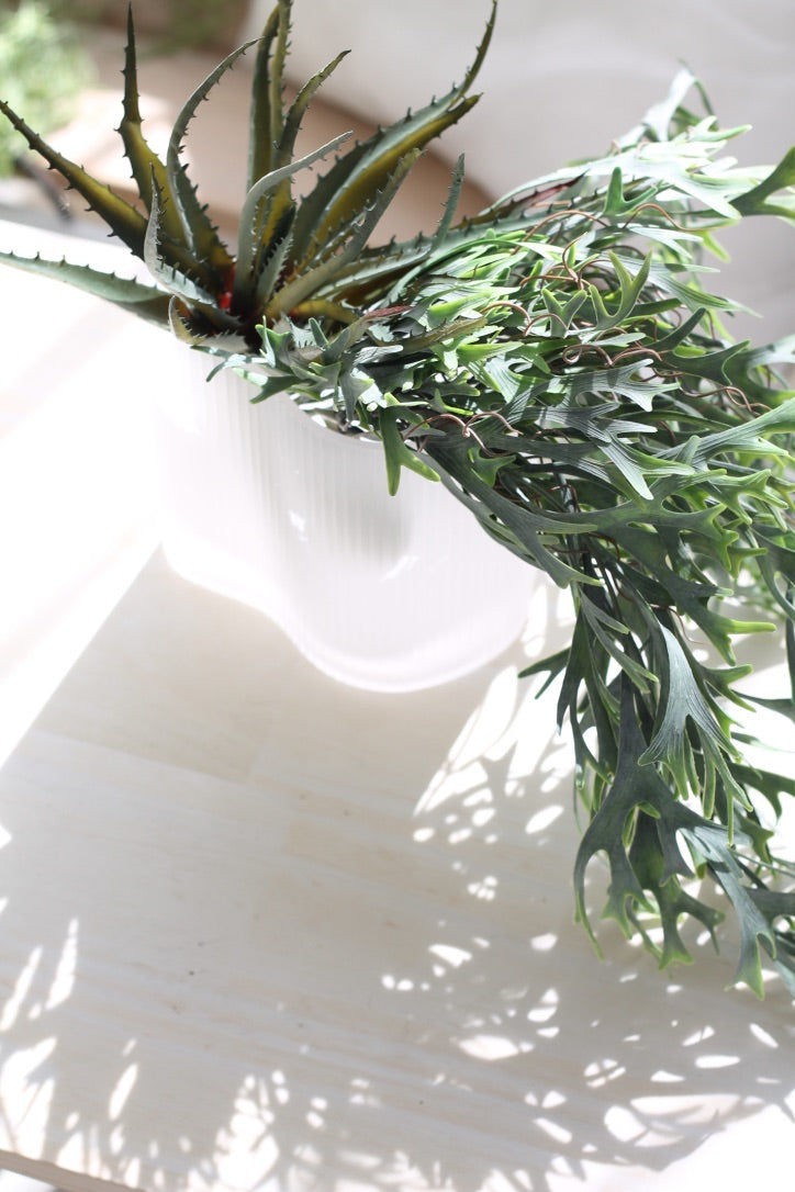 Aloe Vera Plant, 23cm Realistic Faux Greenery