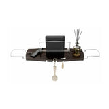 AQUALA Extendable Bath Caddy & Tray in Walnut by Umbra