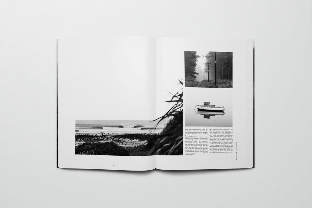 Unbound Vol 1 page spread showing a road trip scene